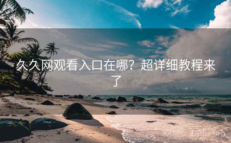 久久网观看入口在哪？超详细教程来了